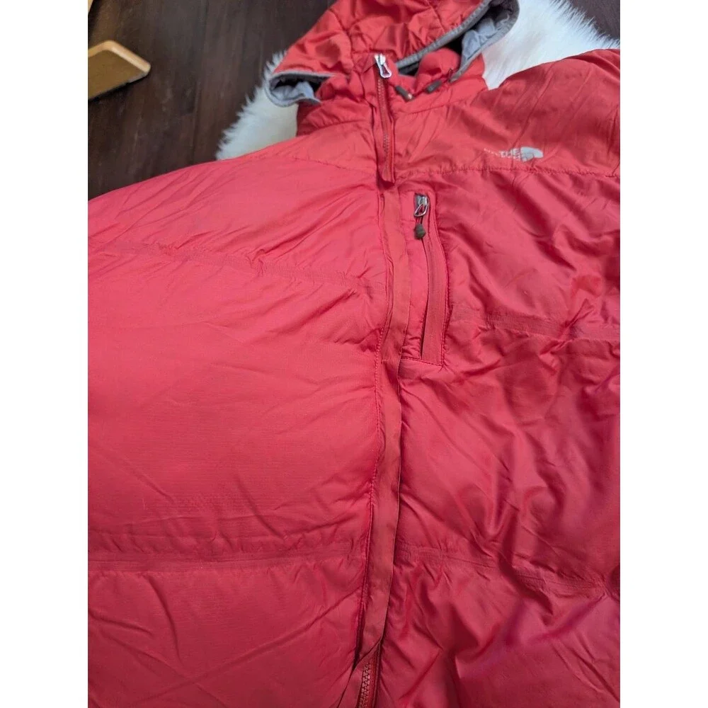 The North Face Red Summit Series 700 Goose Down Hooded Puffer Jacket M Medium